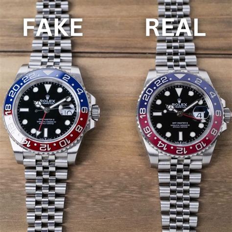 rolex gmt master 2 replica vs real